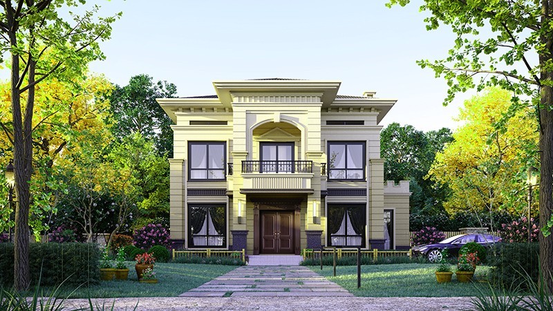 屏山中式合院住宅，开放庭院与邻里乡亲更亲近